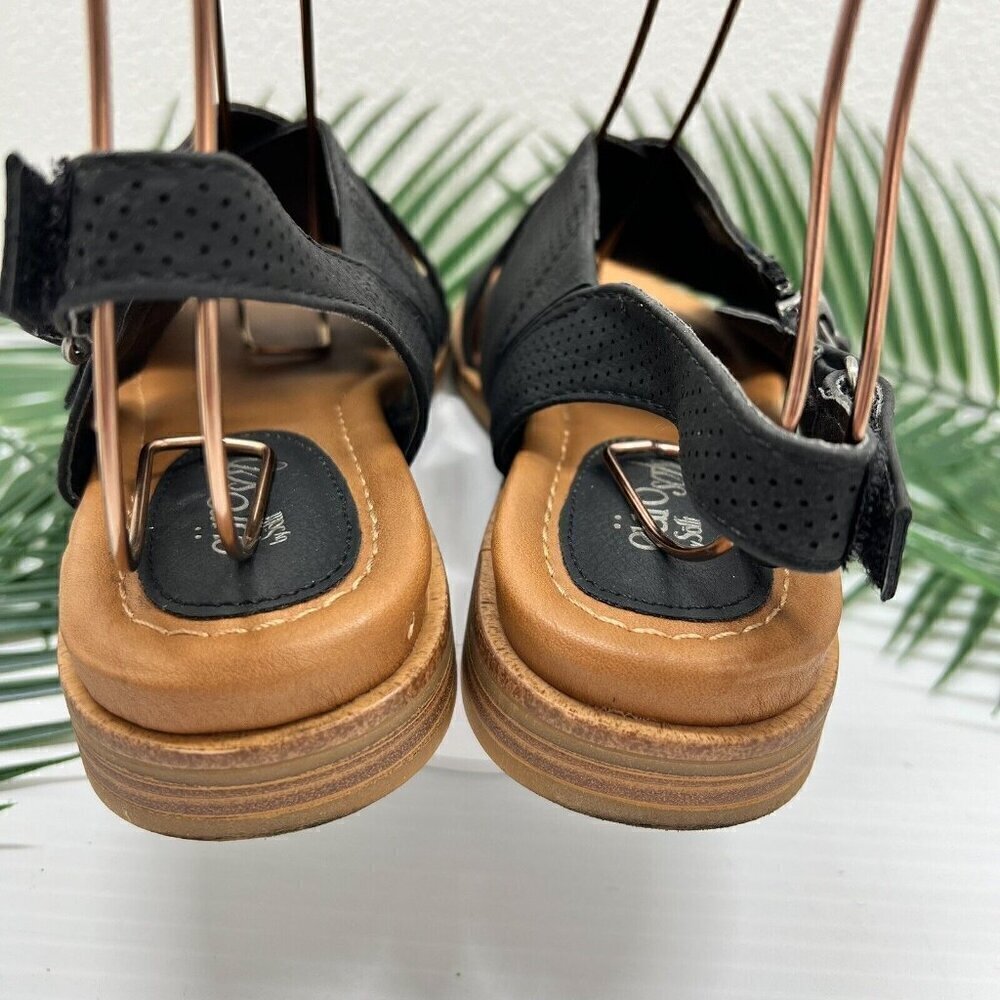 EuroSoft by Sofft Women's Darla Crisscross Slingback Sandals Black Size 7.5M - Picture 7 of 11